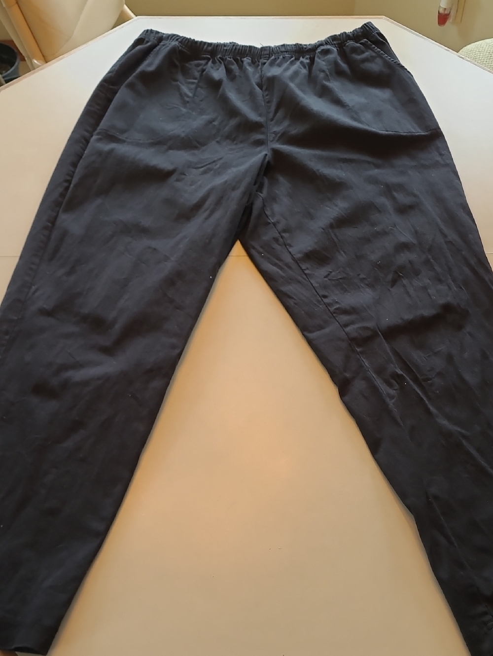 croft & barrow Black Elastic-Waist Casual Pants